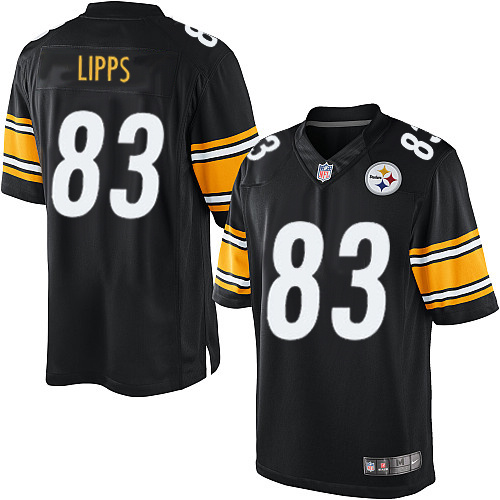 Men's Limited Louis Lipps Nike Jersey Black Home - #83 NFL Pittsburgh Steelers